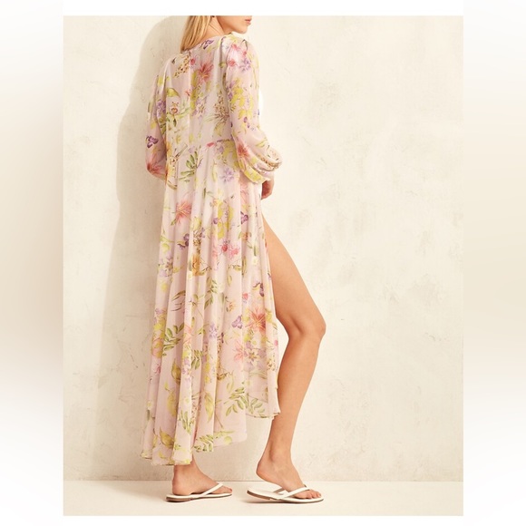 Sheer Floral Maxi Cover-Up - Picture 4 of 6